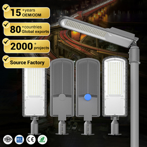 Lampe en aluminium réglable de route de jardin extérieur d'expédition <span class=keywords><strong>moins</strong></span> chère Ip65 étanche 50w 100w 150w 200w a mené le réverbère - Product Image 1