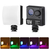 Lumière vidéo RVB innovante avec diffuseur magnétique Lumière vidéo de poche réglable pour l'éclairage photographique de l'appareil photo