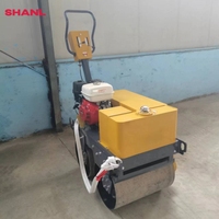 YL600S 0.5 tonnes marche derrière Double tambour vibrant rouleau compacteur tambour vibrant rouleau compresseur manuel simple roue compacteur
