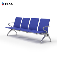 Chaise d'attente pour passagers à 3 places, en polyuréthane, pour aéroport, sièges en rangée pour les espaces publics