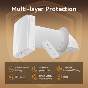 Ventilación de recuperación de calor Obturador automático Sistemas de filtración de <span class=keywords><strong>aire</strong></span> de grado comercial Control inteligente 500W Sistema de calefacción eléctrica PTC - Product Image 3