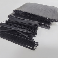 Attache torsadée plate en papier kraft écologique de 3,2 mm de large avec fil de fer galvanisé pour l'organisation de câbles et l'emballage alimentaire