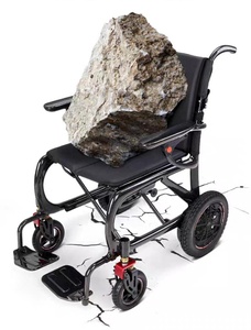Fauteuil roulant en fibre de carbone confortable toute la journée avec siège profond et roues absorbant les chocs - Product Image 2