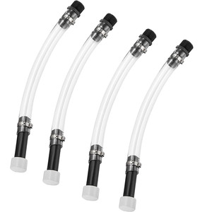 Tuyaux de remplissage de carburant de course 01503 transparents avec pinces métalliques pour réservoirs de carburant et bidons de gaz - Product Image 1