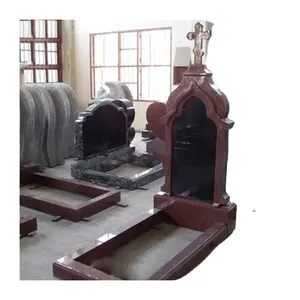 Tự nhiên Trung Quốc Thiết kế hiện đại Maple Red Granite tượng đài tombstone Bán Sỉ