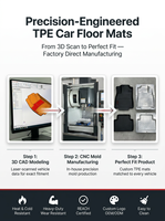 Tapis de sol de voiture en cuir TPE faciles à nettoyer, fabriqués en Chine, pour HAVAL H6