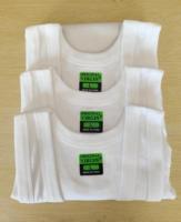 Joychuang Grande Vente Lot de 3 Débardeurs Unis en Coton et Polyester, Maille Côtelée Blanche Vierge pour Hommes