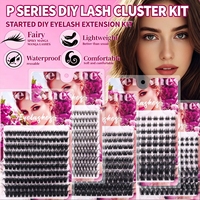 Lot de 10 paquets de faux cils synthétiques 30D 40D 50D 100D – Extensions de cils segmentées DIY légères et imperméables, très populaires