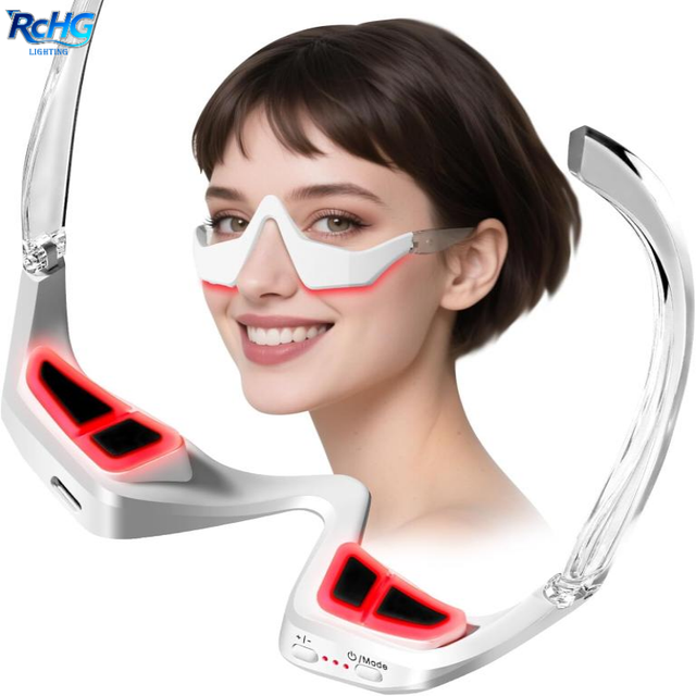 Red Therapy LED Eye Lift Wand 650nm Microcurrent Vibration 3D Contour Dark Circle USB Recharge 3 Mode Home Office Use OEM Gift