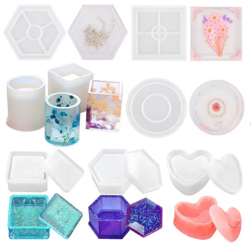 Resin Mold Kit with Resin Molds Silicone and Epoxy Resin Supplies