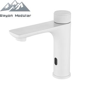 Wayon Modern dokunmatik sensör güverte üstü eller serbest batarya kamu tuvalet Vanity Top için seramik vana çekirdek ile - Product Image 6