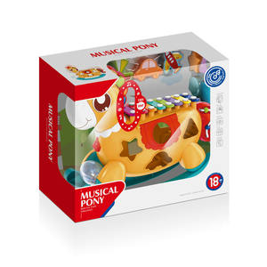 Gros cheval de Blocs De Construction Éducatifs jouets musicaux bébé avec Frapper Piano - Product Image 5