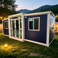 Maison modulaire pliable pour les aventures en plein air avec structure en acier durable