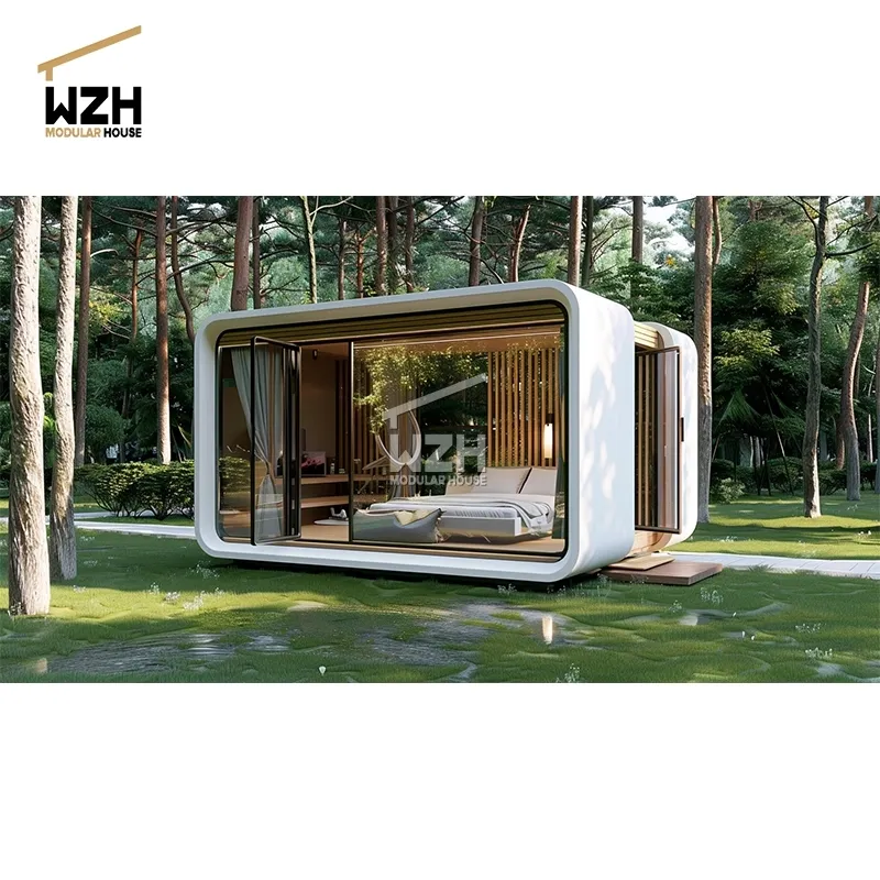 Efficient capsule house luxury pod prefabricated portable pod house mobile pod house