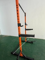 SENFENG SPORTS Réglable Squat Machine Demi Puissance Rack pour Retour Gym Équipement pour Musculation Gain de Place Barbell Rack