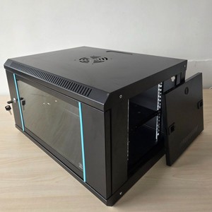 Tủ Mạng thép 19 inch 6U với công tắc 2U kính cường lực cửa trước Công suất 9U cho quản lý giá máy chủ trung tâm dữ liệu - Product Image 2