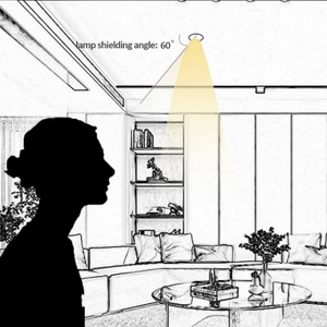 Lámpara de Techo Empotrada LED de Diseño Moderno y Sencillo Shanhe, de Alta Calidad para Interiores, Foco Cuadrado Negro - Product Image 4