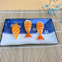Service de vaisselle à sushi personnalisé pour 2 personnes set de table en bambou avec repose-baguettes en forme de sauce coffret cadeau de vaisselle en céramique