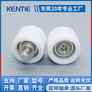 Rodillos de Nylon de Doble Rodamiento 6900Z Suministrados por el Fabricante, Poleas y Tornillos Resistentes al Desgaste con Recubrimiento de POM, Rodillos de Plástico con Rodamientos - Product Image 6