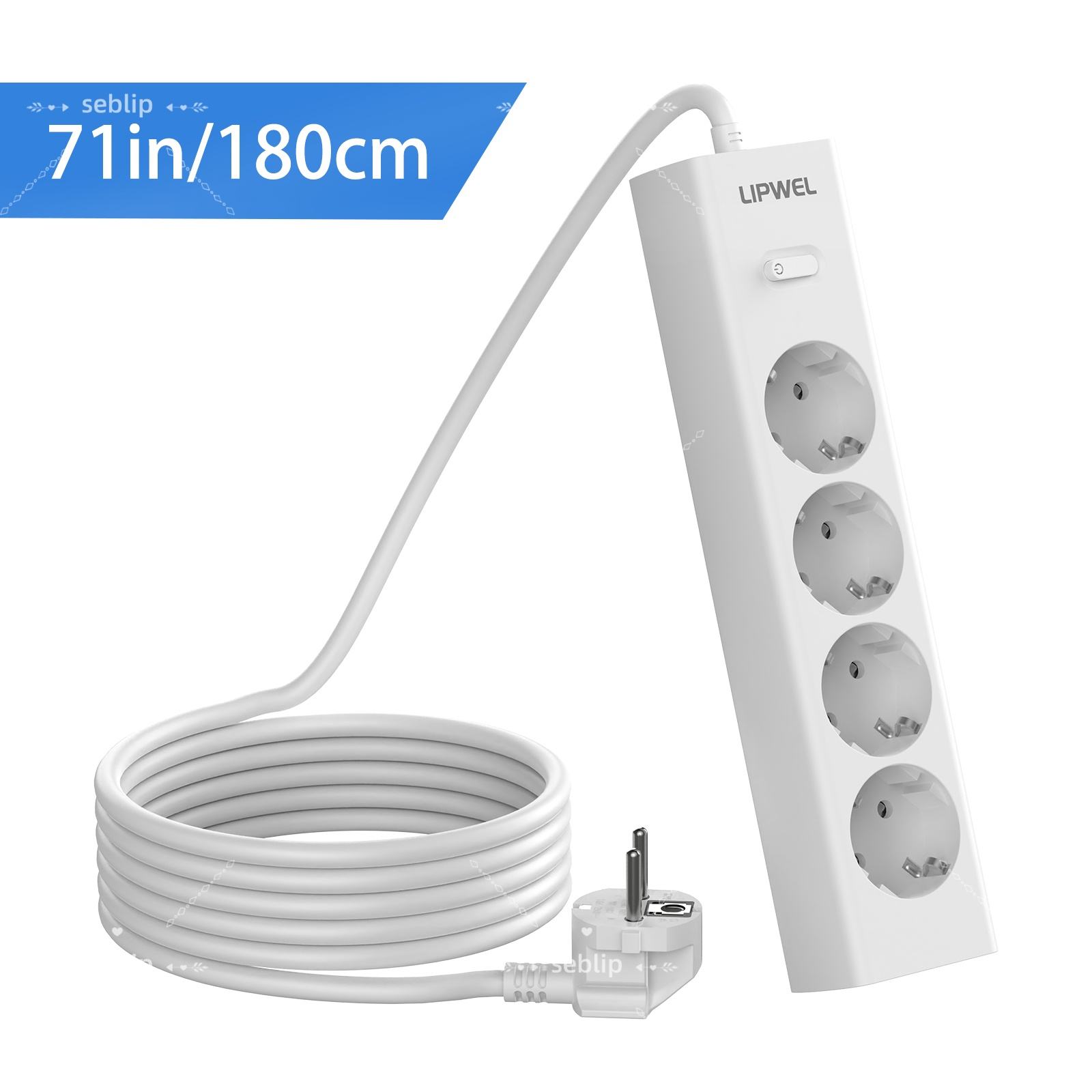 White 4AC 71in/180cm