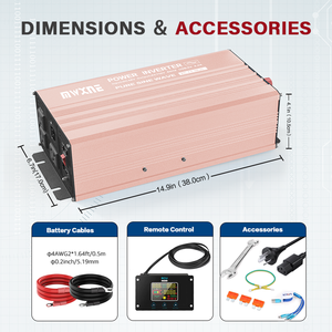 <span class=keywords><strong>Inverter</strong></span> UPS per Elettrodomestici 2000W, <span class=keywords><strong>da</strong></span> CC <span class=keywords><strong>12V</strong></span> <span class=keywords><strong>a</strong></span> CA <span class=keywords><strong>220V</strong></span>, 1000W 1500W 3000W, Onda Pura con Caricabatterie - Product Image 5