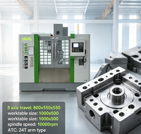 Centre d'usinage vertical CNC VMC855 12000 tr/min Dalian 4 axes, haute précision, broche BT40, GSK, pour usinage de métaux