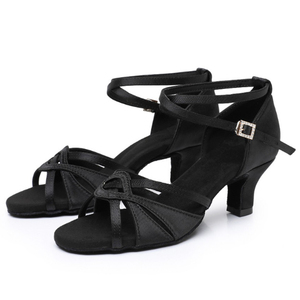 <span class=keywords><strong>Zapatos</strong></span> <span class=keywords><strong>de</strong></span> <span class=keywords><strong>Baile</strong></span> <span class=keywords><strong>de</strong></span> Salón para Mujer, Suela Blanda, Tacón Alto, para Entrenamiento, Cha-Cha, Actuaciones Latinas - Product Image 4