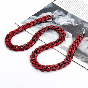 2024 à la mode grand plat acrylique acétate collier visage masquage <span class=keywords><strong>lunettes</strong></span> de soleil chaîne <span class=keywords><strong>lunettes</strong></span> chaîne de <span class=keywords><strong>lunettes</strong></span> pour <span class=keywords><strong>lunettes</strong></span> - Product Image 2