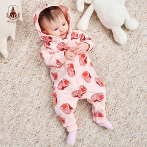 Commercio all'ingrosso Nuovo Arrivo Del Bambino Vestito Abbigliamento <span class=keywords><strong>Neonato</strong></span> Manica Lunga Modello Vestiti Del Bambino Con Cappuccio Pagliaccetto - Product Image 4