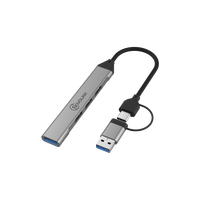 Hub 4 ports USB 3.0 haute vitesse Type C Split Adaptateur 4 2.0 ports Charge rapide pour PC IOS Multiport Accessoires pour ordinateur