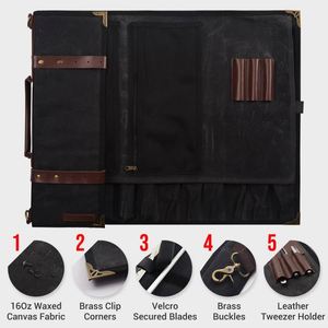 Muestra gratuita, bolsa de herramientas portátil de alta calidad, de moda, en oferta, bolsa enrollable para cuchillos, multifunción - Product Image 3