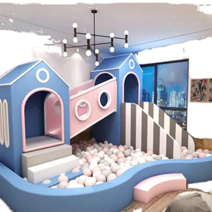 Área de Juegos Interior de Pequeña Escala Marca Leber, Espuma EPE, Marco de Acero, Parque Infantil con Función de Escalada para Niños - Product Image 2