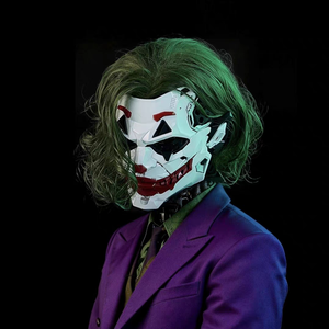 Masque de <span class=keywords><strong>costume</strong></span> de <span class=keywords><strong>clown</strong></span> cyberpunk de Noël unisexe en polyester - Product Image 3