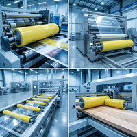 Fournisseur de rouleaux en caoutchouc silicone PU sur mesure, fabricant de rouleaux en polyuréthane de précision, solutions d'impression industrielles, moulage modèle 007-4
