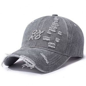 Unisex Retro American-Style Denim <b>Baseball</b> <b>Cap</b> with 3D Embroidery Old Washed Finish Metal Buckle-Spring/Summer Casual All-Match - Product Image 6