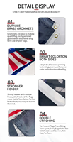 Publicité personnalisée taille en option bonne qualité colorant sublimation 100% polyester étoiles drapeaux personnalisés, bannières