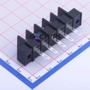 KF25HM-7.62-5P Barrier Terminal Block Through hole Component (THT),P=7.62mm Connector Two Sides 7.62mm 1x5P Straight Pin - Product Image 2