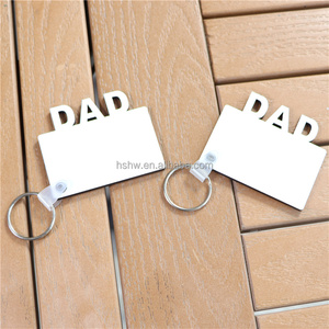 MDFSUB 50*60mm Porte-clés vierges en MDF double face pour sublimation, cadeau de la Fête des Pères pour <span class=keywords><strong>papa</strong></span> avec film protecteur - Product Image 4