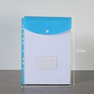 <b>A4</b> High-Capacity Loose Leaf <b>File</b> Bags with 11-Hole Binder Rings, Expandable Button and Label Pockets for School Hom Office - Product Image 6