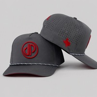 Casquette de baseball en maille perforée au laser avec logo brodé personnalisé, protection solaire, performance sportive, chapeau de camping