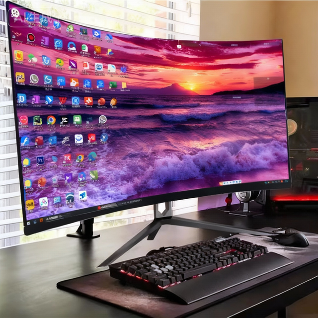 Factory Wholesaler Curved Screen Monitors 24 27 32 34 Inch VA Lcd Monitor 180Hz 165Hz 240Hz Gaming IPS Computer Display