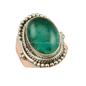 Bague en argent sterling 925 avec pierre précieuse, bijoux fins faits à la main, sertissage clos de pierres naturelles, classique, pour fiançailles, mariage, unisexe, direct - Product Image 1