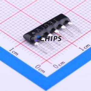 A06-103JP ตัวต้านทานแบบเครือข่าย SIP-6-2.54 มม. (จำนวนตัวต้านทาน: 5 ตัว) (ค่าความต้านทาน: 10kโอห์ม ความแม่นยำ: 5%) - Product Image 1