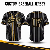 Maillots de baseball personnalisés bon marché pour hommes, uniformes de baseball et de softball, sublimés, en gros, maillots de baseball vierges à boutons