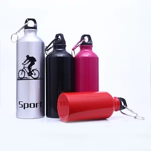 Garrafa de água para viagem em alumínio para esportes, garrafa de água potável em aço inoxidável para viagem, artigos esportivos por atacado