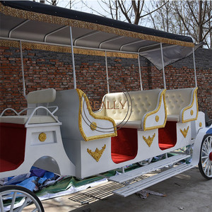 Chariot cheval moderne OEM, accessoire de décoration de noël, à pédales, pour touristes, en plein air, à vendre, - Product Image 3