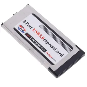 Souq Supplier Dual 2 Port USB 3.0 Express Card 34mm Slot Express Card PCMCIA Converter Hidden Adapter For Laptop Notebook