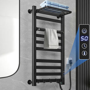 Porte-serviettes support <span class=keywords><strong>mural</strong></span> en aluminium sèche-linge chauffant étendoir salle de bain toilette rail chauffant sèche-serviettes électrique <span class=keywords><strong>radiateur</strong></span> - Product Image 2