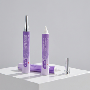 Tubo de PE Morado Degradado Personalizado con Impresión de Rosas, Tubo Suave con Punta Aplicadora Cónica Electrochapada para Gel Reparador de Colágeno - Product Image 3