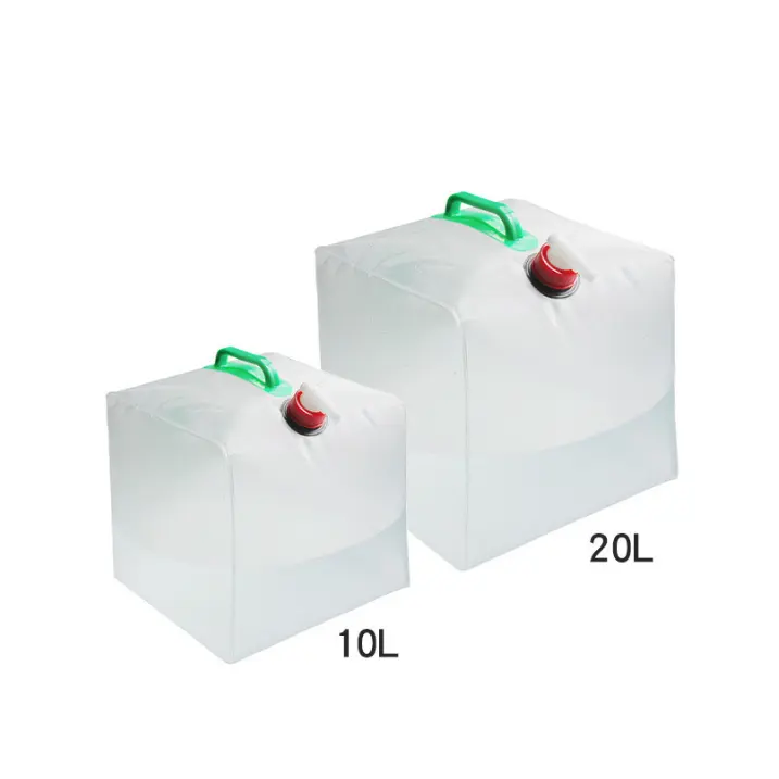 Sac de stockage d'eau portable extérieur 10L-20L sacs transparents avec poignée bas prix
